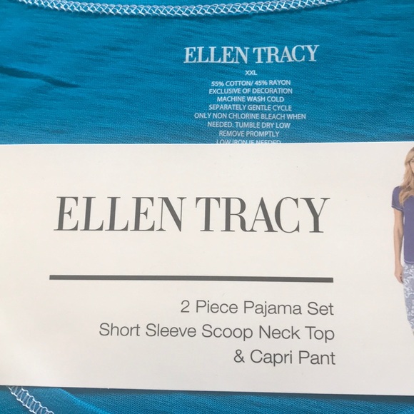 Ellen Tracy paisley print Pajama Set XXL - Picture 4 of 4